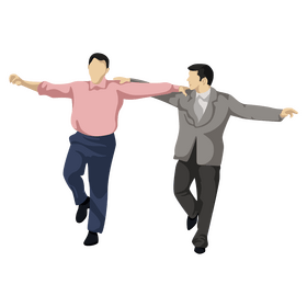 Zorba dance clipart