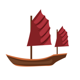 Hong Kong boat Aqua Luna clipart