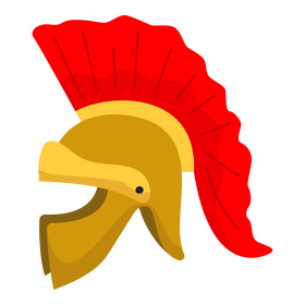 Roman helmet clipart