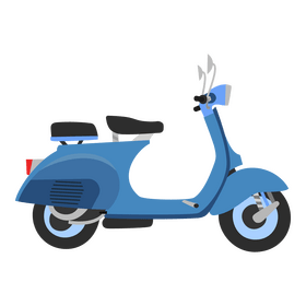 Italian scooter clipart