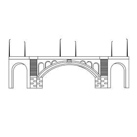 Bloukrans bridge black and white clipart vector free download