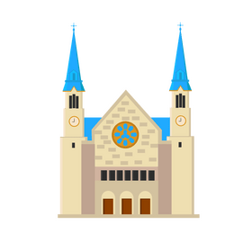 Deanery church, Diekirch, Luxembourg clipart