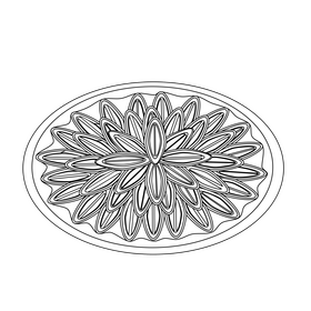 Quetschentaart black and white clipart