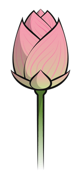 Lotus flower drawing clipart