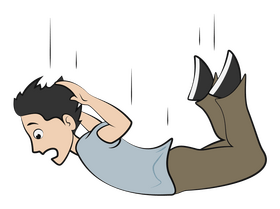 Fall down clipart