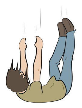 Fall down clipart
