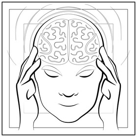 Intelligent black and white vector