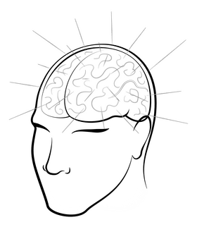 Intelligent drawing black and white clipart