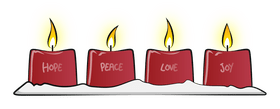Advent candle clipart