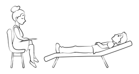 Counseling black and white clipart