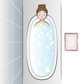 Taking a bath vector