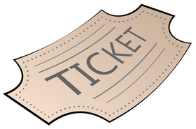 Ticket drawing clipart