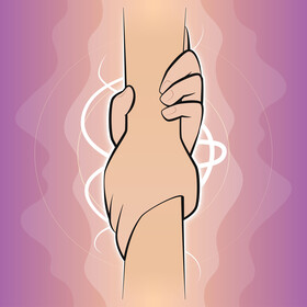 Helping hands vector