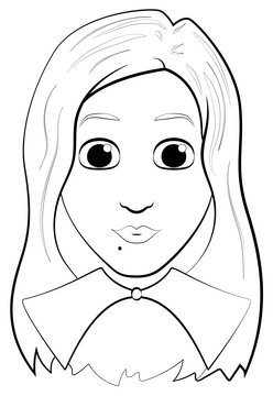 Hocus pocus sarah drawing black and white clipart