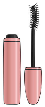 Mascara lipstick clipart