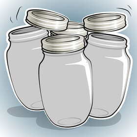 Mason jar vector