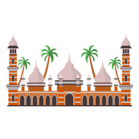 Jamek Mosque clipart