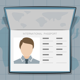 Passport vector