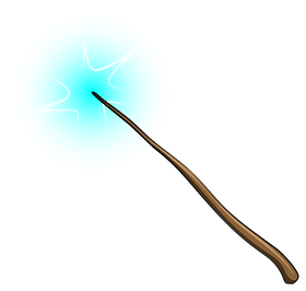 Magic wand cartoon clipart