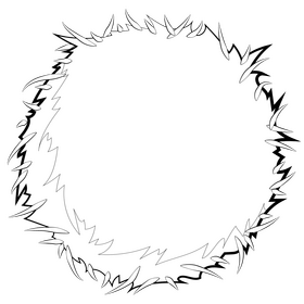 Pom pom black and white clipart