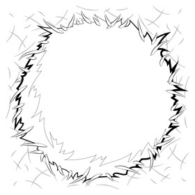 Pom pom black and white vector