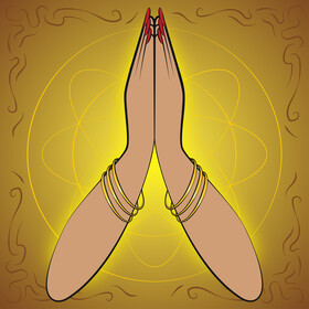 Namaste vector