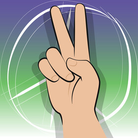 Peace sign vector