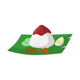 Nasi lemak clipart
