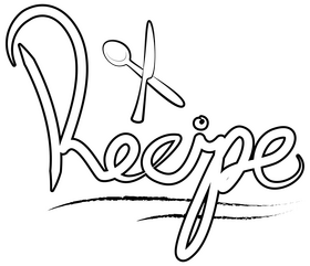 Recipe black and white clipart