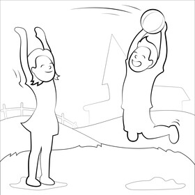 Recess black and white vector