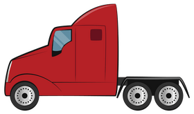Semi truck clipart