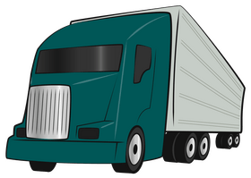 Semi truck clipart