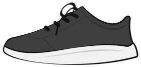 Running shoes clipart