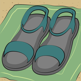 Sandals vector