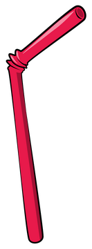 Straw cartoon clipart