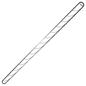 Straw drawing black and white clipart