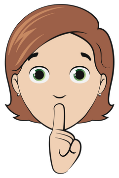 Shhh clipart