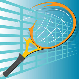 Tennis racket vector
