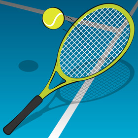 Tennis racket vector