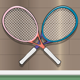 Tennis racket vector