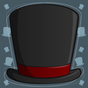 Top hat vector