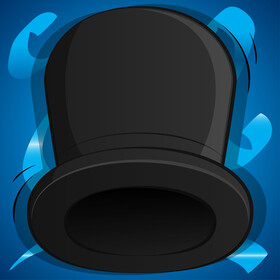 Top hat vector