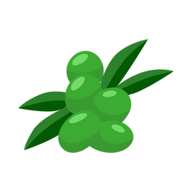 Green olives clipart