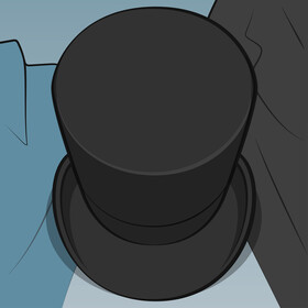 Top hat vector