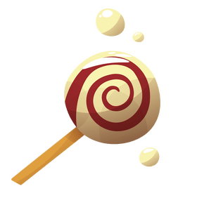 Lollipop candy cane clipart