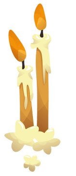 Christmas candle clipart