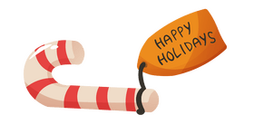 Christmas Card Candy Cane clipart