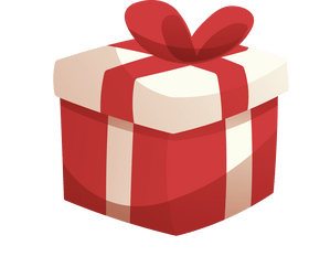 Christmas gift box clipart