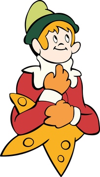 Christmas Elf on the Shelf clipart