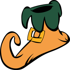 Single elf shoe yellow clipart